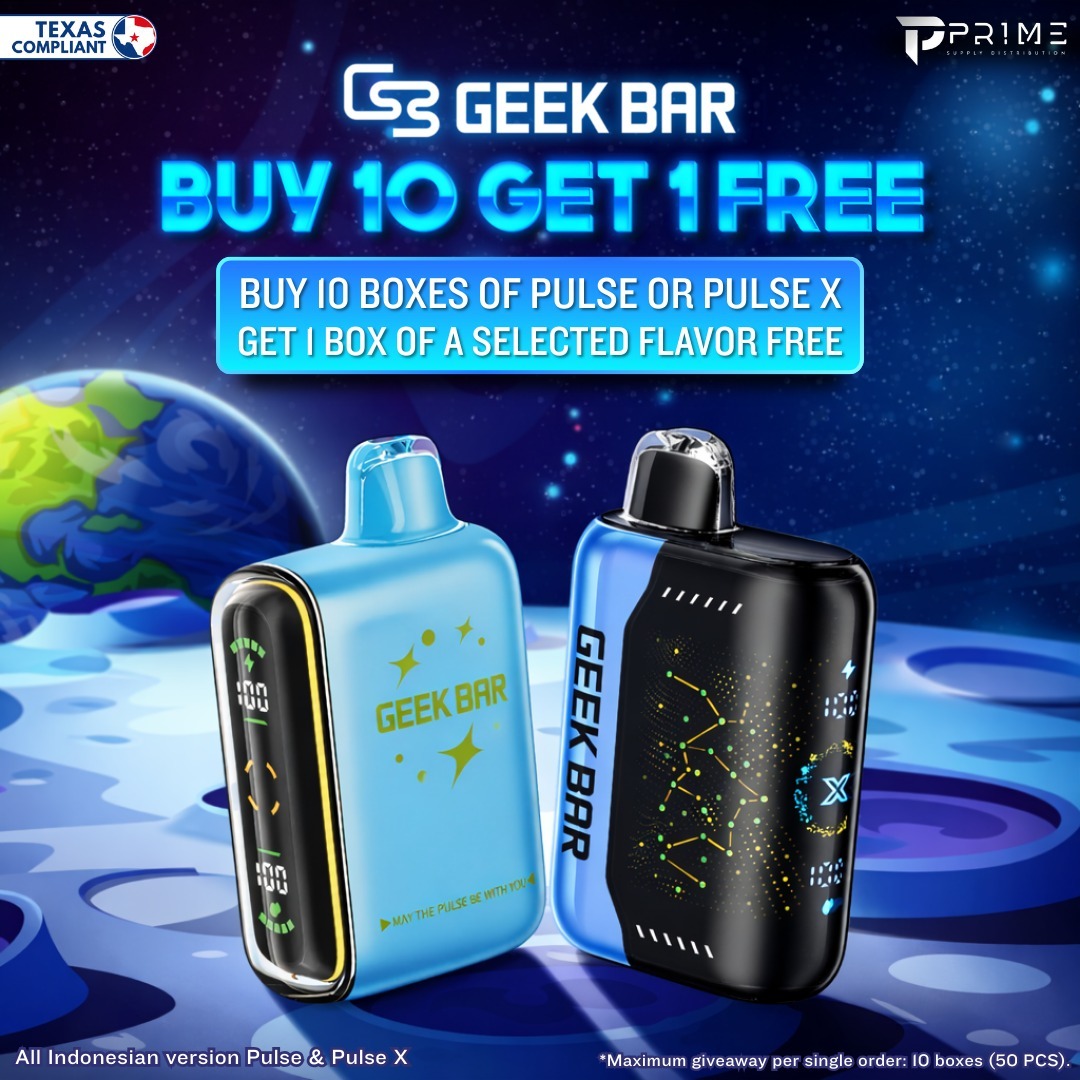 Geek Bar Buy 10 Get 1 Free Promotion