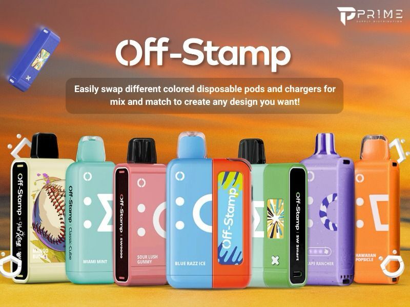 off stamp collection card