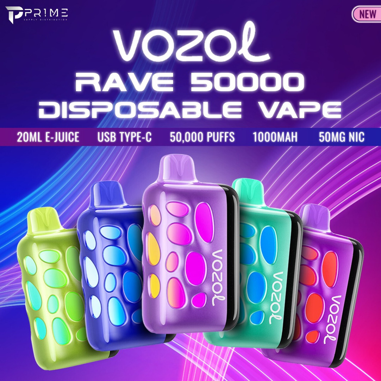 Vozol Rave 50K Disposable Vape